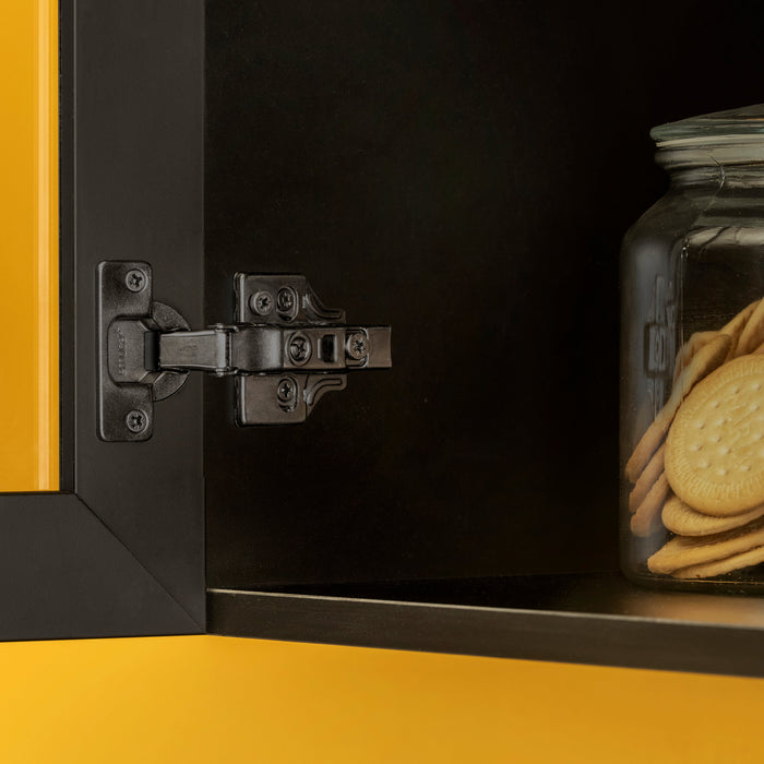 Emuca | Kit von 20 Topfscharniere x91 Innenanschlag Schließautomatik Kreuzmontageplatten zum Schrauben, H 0, Stahl, Titan-Ausführung