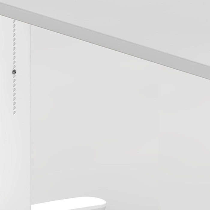 Hammerbacher | Schreibtisch C-Fuß 160x80cm Weiß / Weiß