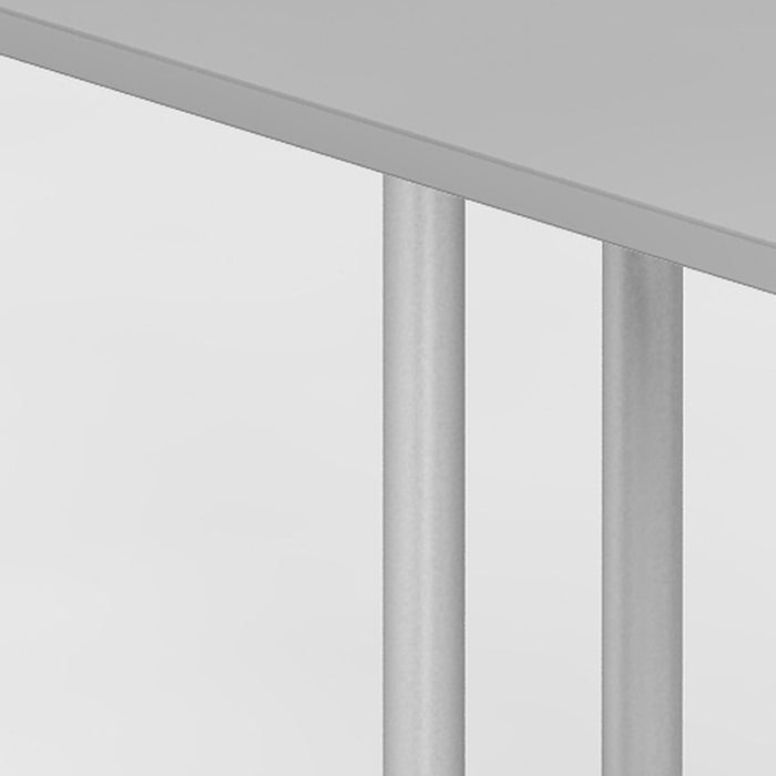 Hammerbacher | Schreibtisch C-Fuß 120x80cm Grau / Silber