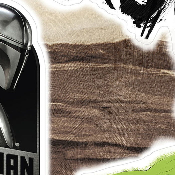Wandtattoo | Mandalorian Legend  | Größe 50 x 70 cm
