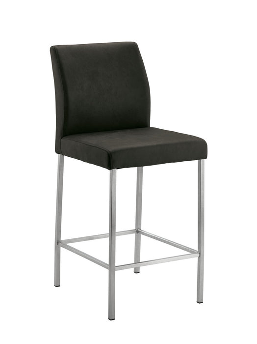 Naber | Barile 2K | Hocker | Gestell Edelstahl | Bezug dunkelgrau (31528)