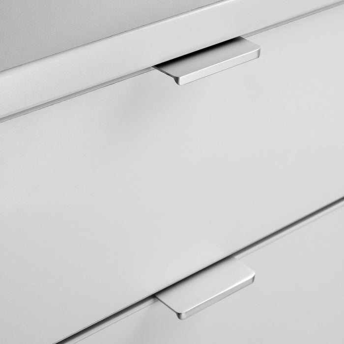 Emuca | Lot von 10 Möbelgriffe Setubal, L198mm, 128mm Achsenabstand, Aluminium, matt eloxiert