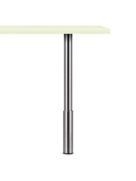 Naber | Trampolo 1 rund | Stützfuß | edelstahlfarbig | H 800 - 980 mm