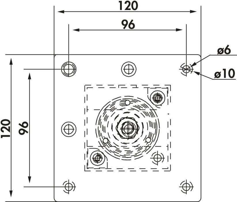 Naber Connero 2, Stützfuß, schwarz matt, H 720 mm
