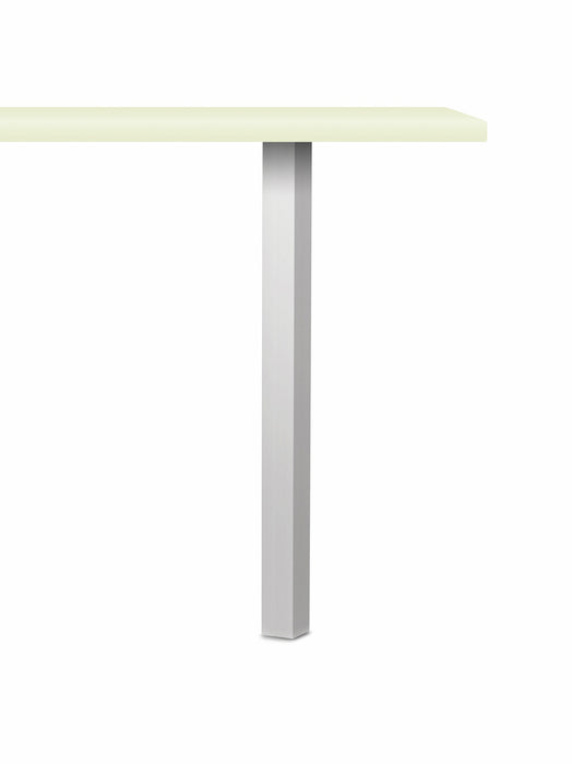 Naber | Kreta Vierkantfuß Aluminium | Stützfuß | edelstahlfarbig | H 870 mm