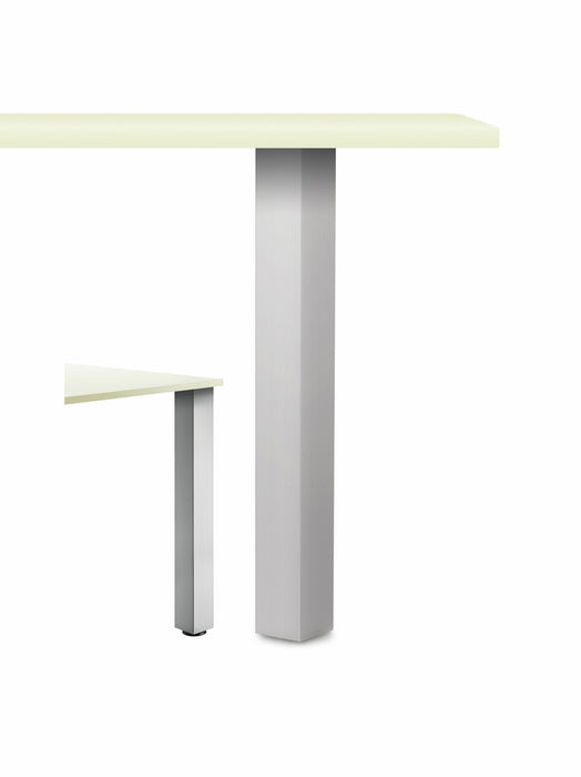 Naber | Rhodos Vierkantfuß Aluminium | Stützfuß | edelstahlfarbig | H 870 mm