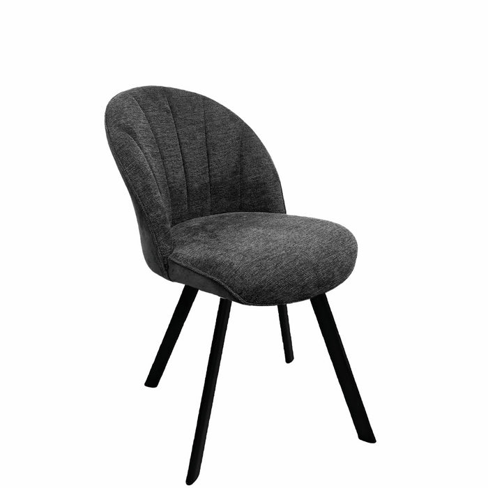 Naber | Brezo 1S, Stuhl, Gestell schwarz matt, starr, oval