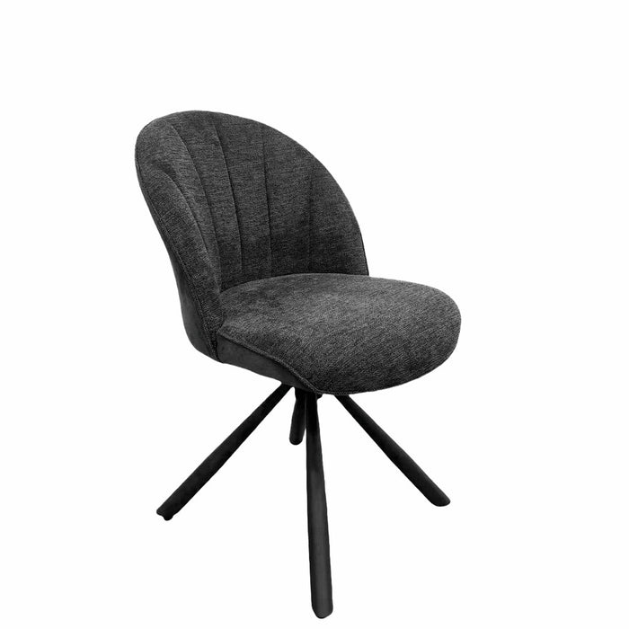 Naber | Brezo 1S, Stuhl, Gestell schwarz matt, drehbar, rund