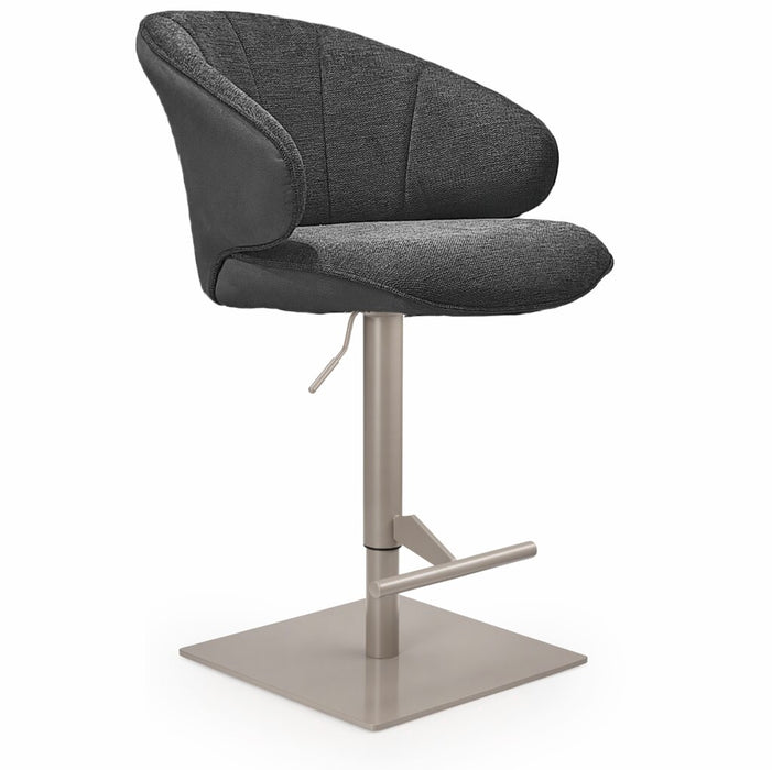 Naber | Brezo AS, Hocker, Gestell perlgraumetallic, eckig