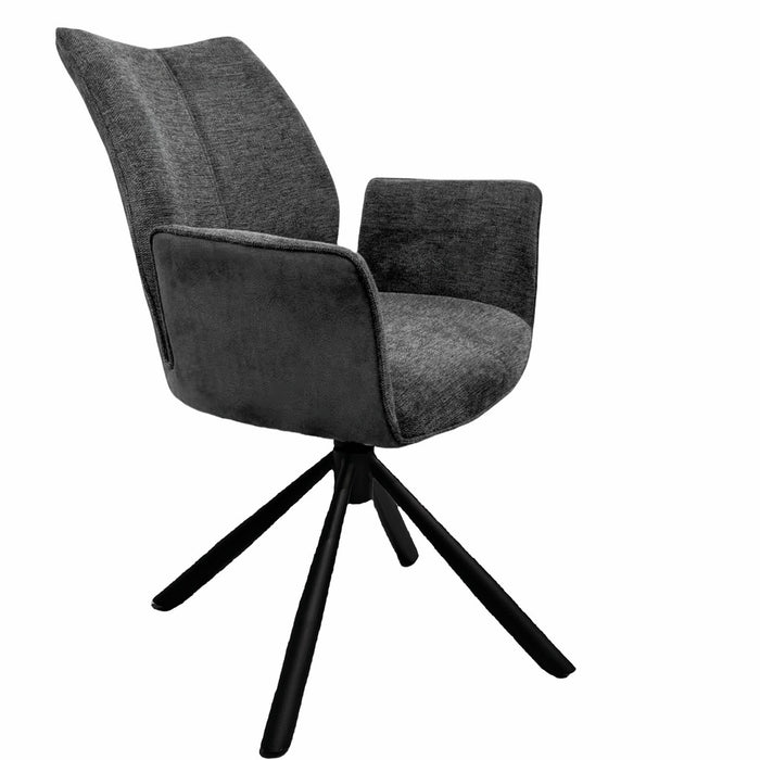 Naber | Stella 1AS, Stuhl, Gestell schwarz matt, drehbar, rund