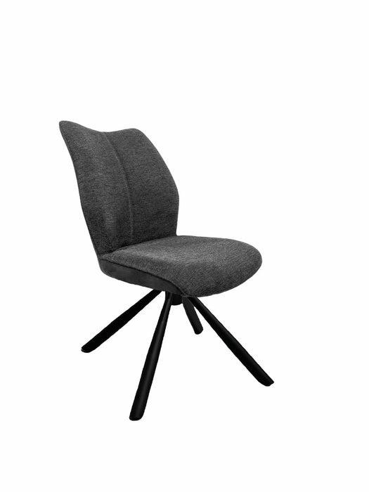 Naber | Stella 1S, Stuhl, Gestell schwarz matt, drehbar, rund