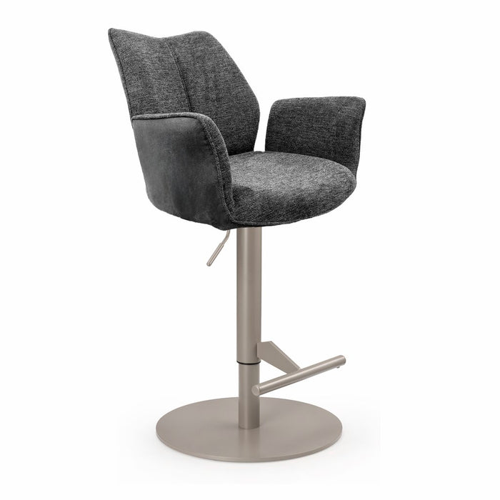 Naber | Stella AS, Hocker, Gestell perlgraumetallic, rund