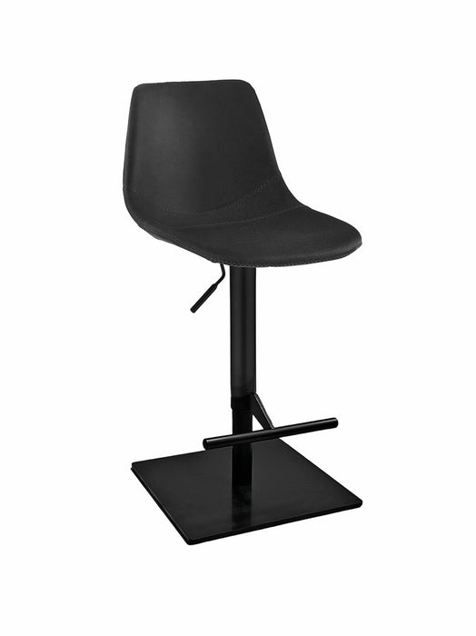 Naber | Level KT, Hocker, Gestell schwarz matt, eckig, Bezug schwarz