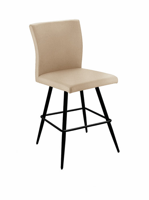 Naber | Buono 2KM, Hocker, Gestell schwarz matt, starr, Bezug hellkhaki