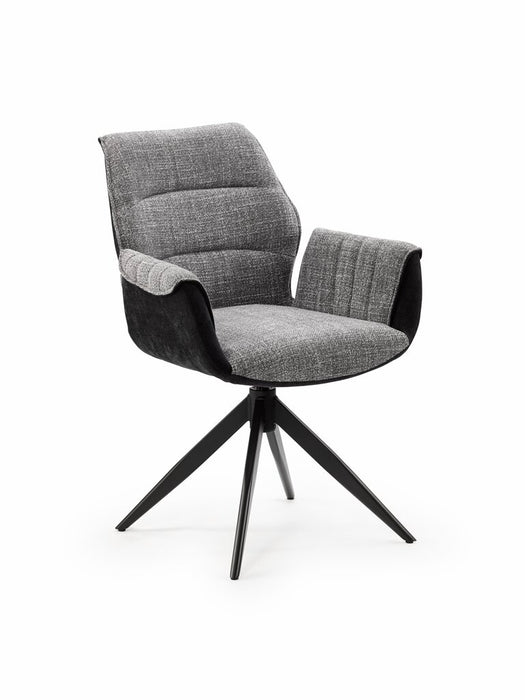 Naber Livaro 1AC, Stuhl, Gestell schwarz matt, drehbar, eckig