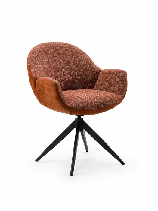 Naber Sitro 1AC, Stuhl, Gestell schwarz matt, drehbar, eckig