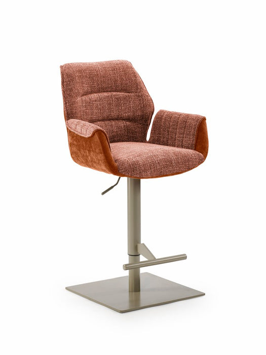 Naber Livaro AC, Hocker, Gestell perlgraumetallic, eckig