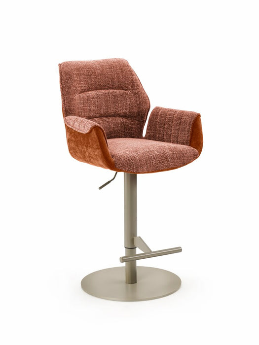 Naber Livaro AC, Hocker, Gestell perlgraumetallic, rund