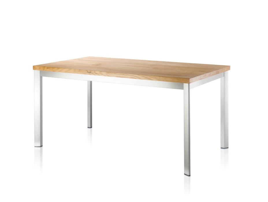 Wesco | Tischgestell TG50, Tischgestell, edelstahlfarbig gebürstet, B 900 mm, T 900 mm