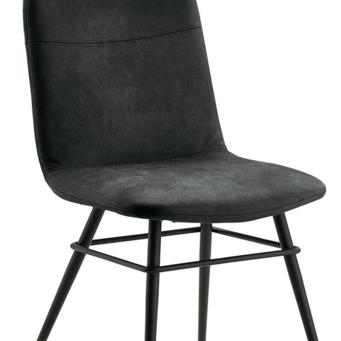 Naber | Felice 1WS | Stuhl Küchenstuhl | Gestell schwarz | Bezug schiefergrau