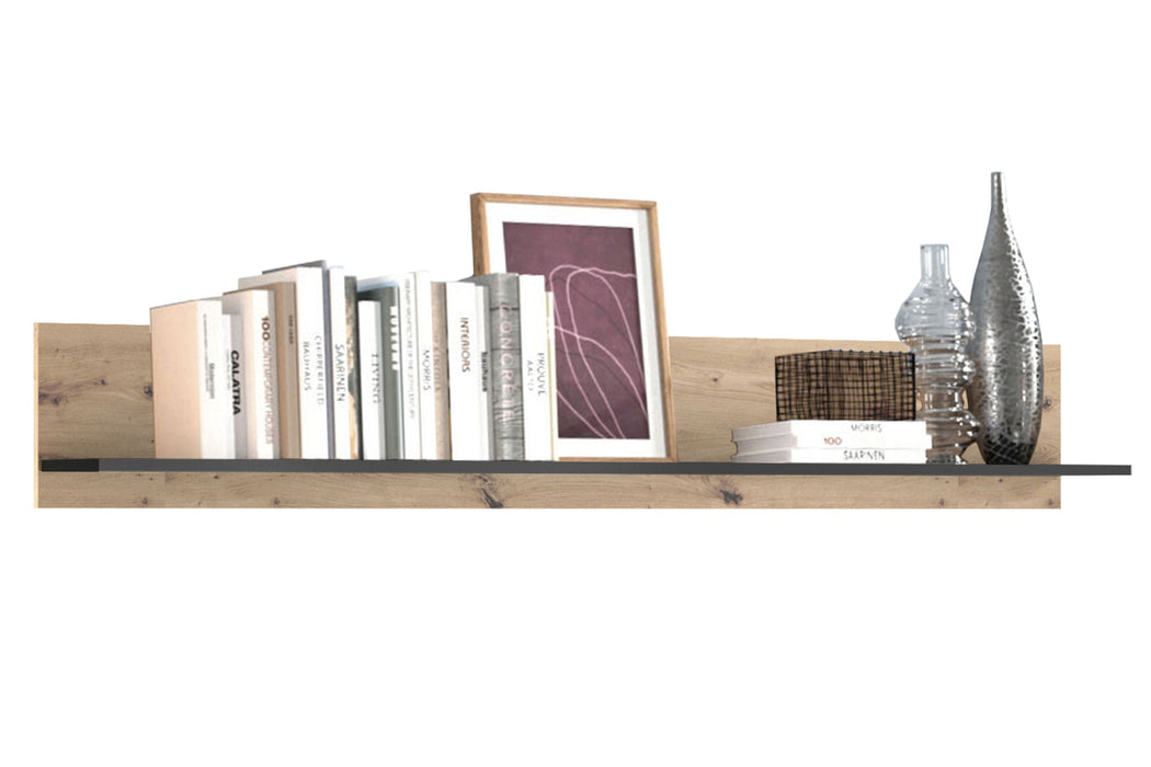 Hometrend | SOLEA 071 Wandboard | Schwarz/Dekor Artisan Eiche / Artisan Eiche