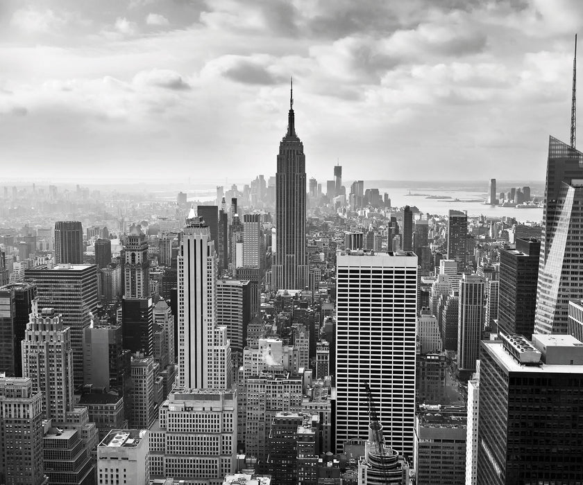 Digitaldruck Vlies Fototapete | NYC Black and White | 300 x 250 cm