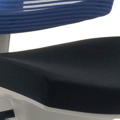 Kinder |  und Jugenddrehstuhl myFLEXO, 4 18 Jahre | Schwarz Blau | Gestell Grau