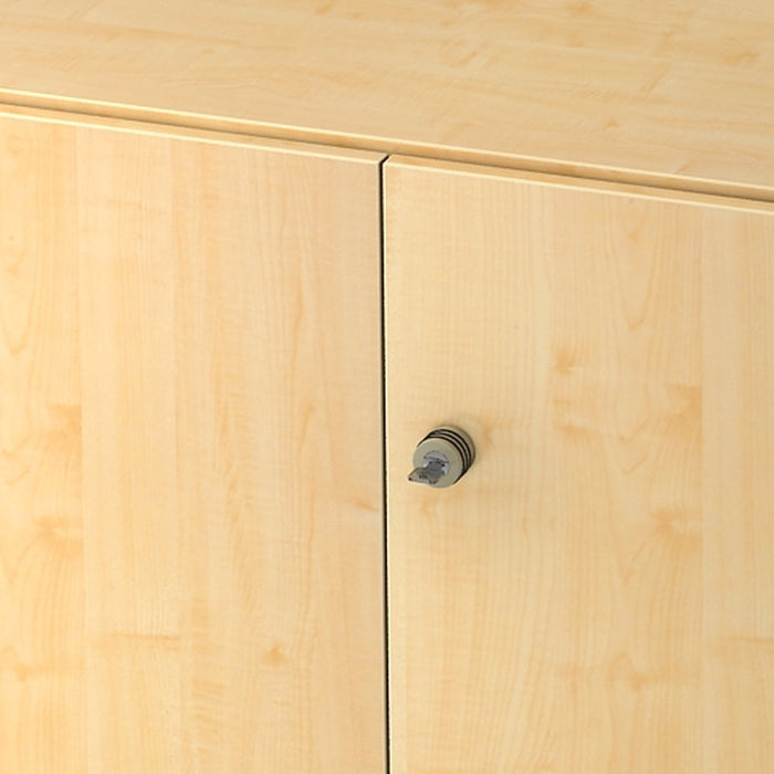 Hammerbacher | Schrank 3OH mit Sockelbl. SG Ahorn / Ahorn