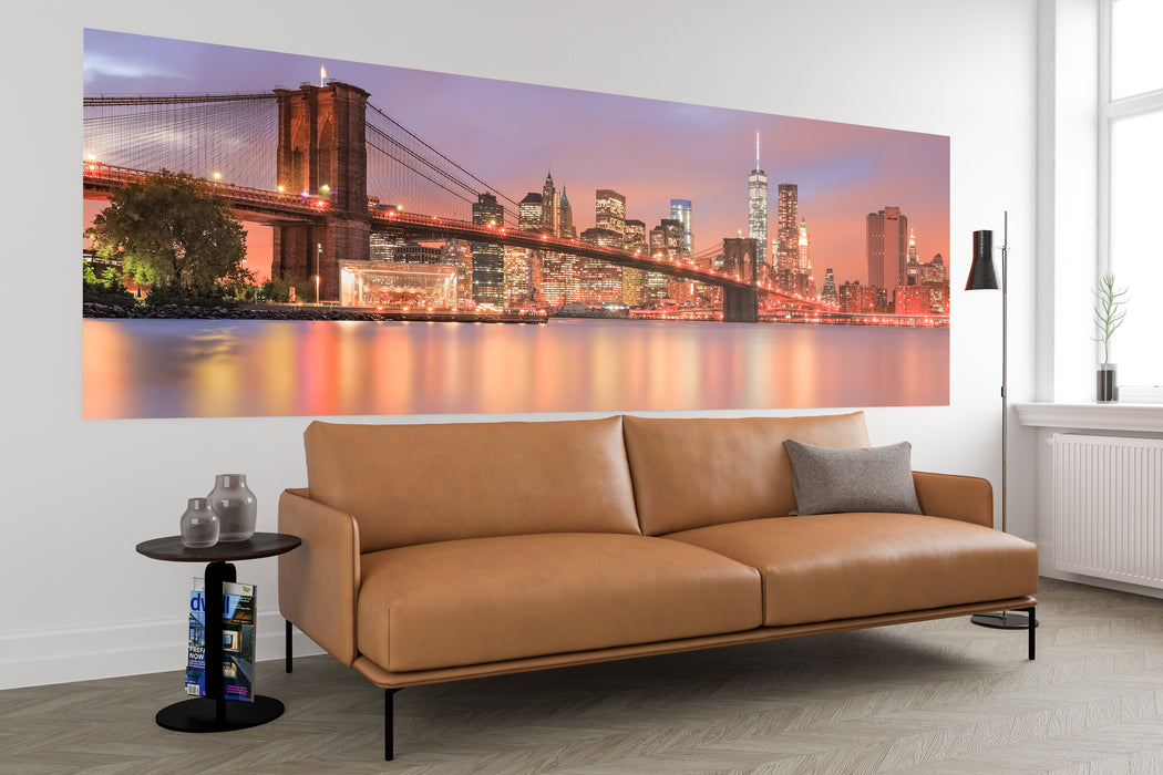 Komar NEU | Vlies Fototapete - Brooklyn Nights - Größe 368 x 124 cm