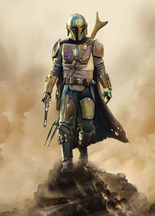 Vlies Fototapete | Star Wars The Mandalorian The Hunter | Größe 200 x 280 cm