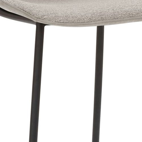 mayer | Tresenhocker mySOLO | Muschelgrau meliert Lichtgrau | Gestell Schwarz