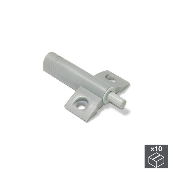 Kit von 10 Dämpfungskolben Minidamp 2 Flügeltür, Schließautomatik, Kunststoff, Grau