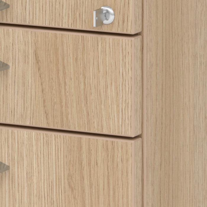 Hammerbacher | Rollcontainer 80cm, 1Schub, 1HR, Schl.BS Eiche