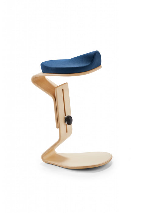 Hocker myERCOLINO ready mit 3D  Comfortsitz | Gestell Buche