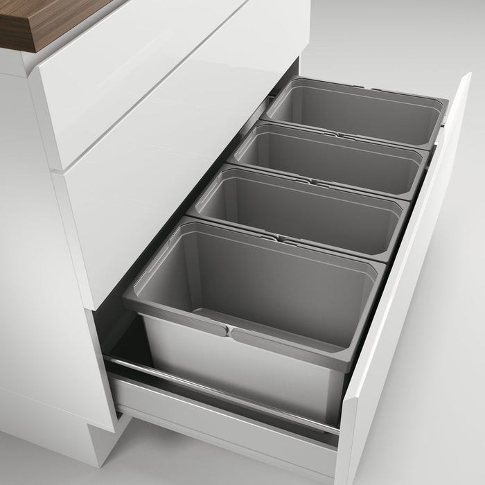 Naber | Cox® Box 235 S 1000-4 Abfallsammler für vorhandene Auszüge hellgrau