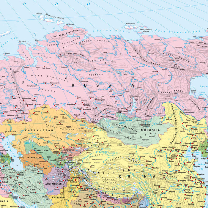 Papier Fototapete | World Map | 270 x 188 cm