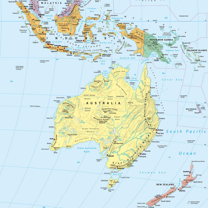 Papier Fototapete | World Map | 270 x 188 cm