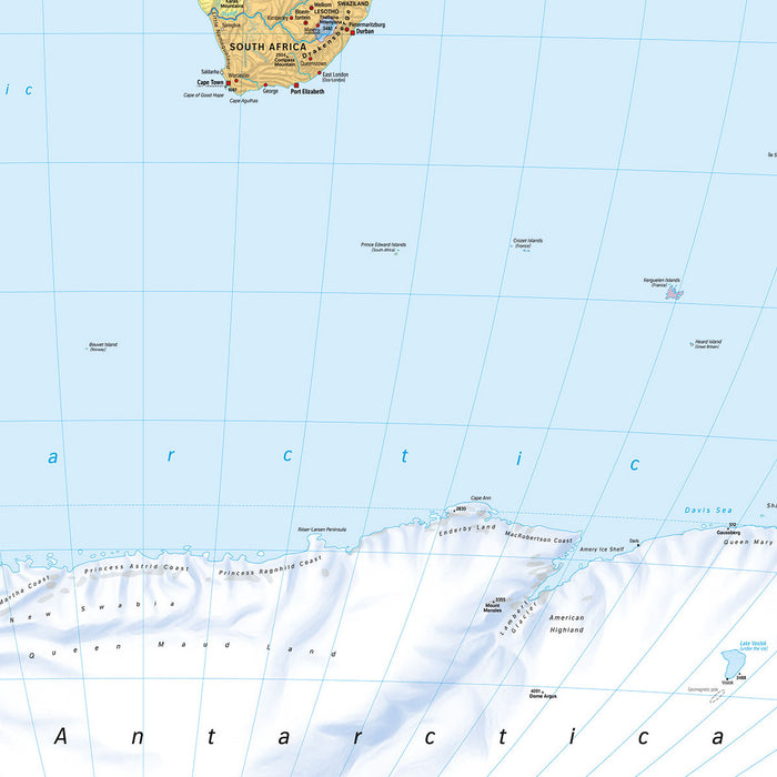 Papier Fototapete | World Map | 270 x 188 cm