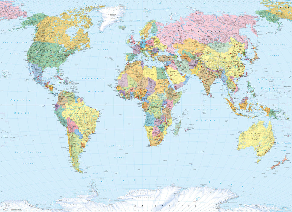 Papier Fototapete | World Map | 270 x 188 cm