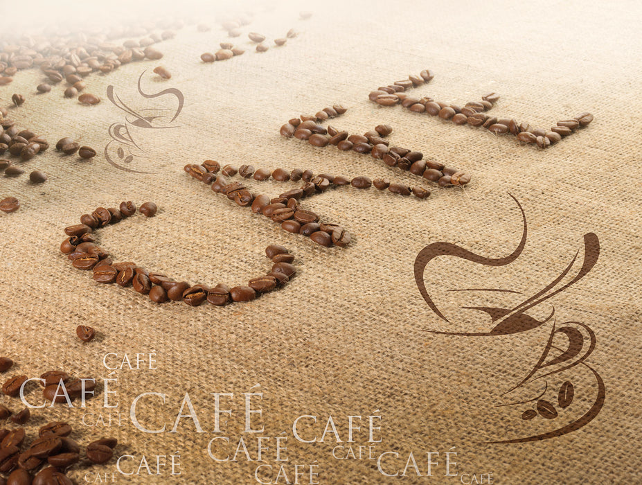 Komar NEU | Papier Fototapete - Coffee Time - Größe 254 x 184 cm