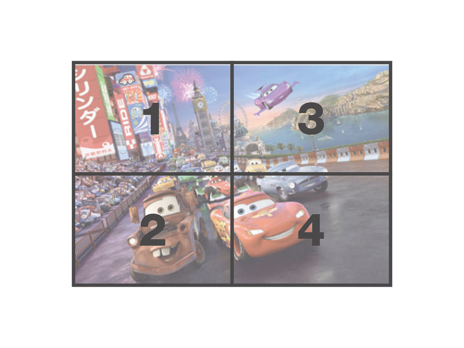 Papier Fototapete | Cars Race | 254 x 184 cm