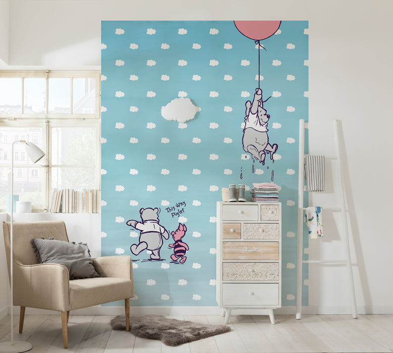 Papier Fototapete | Winnie the Pooh Piglet | 184 x 254 cm