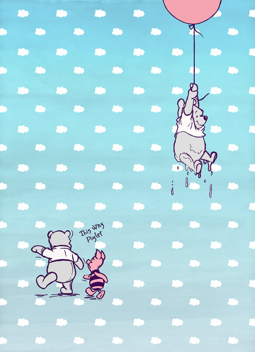 Papier Fototapete | Winnie the Pooh Piglet | 184 x 254 cm