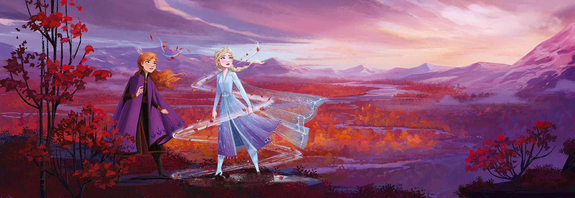 Papier Fototapete | Frozen Panorama | 368 x 127 cm