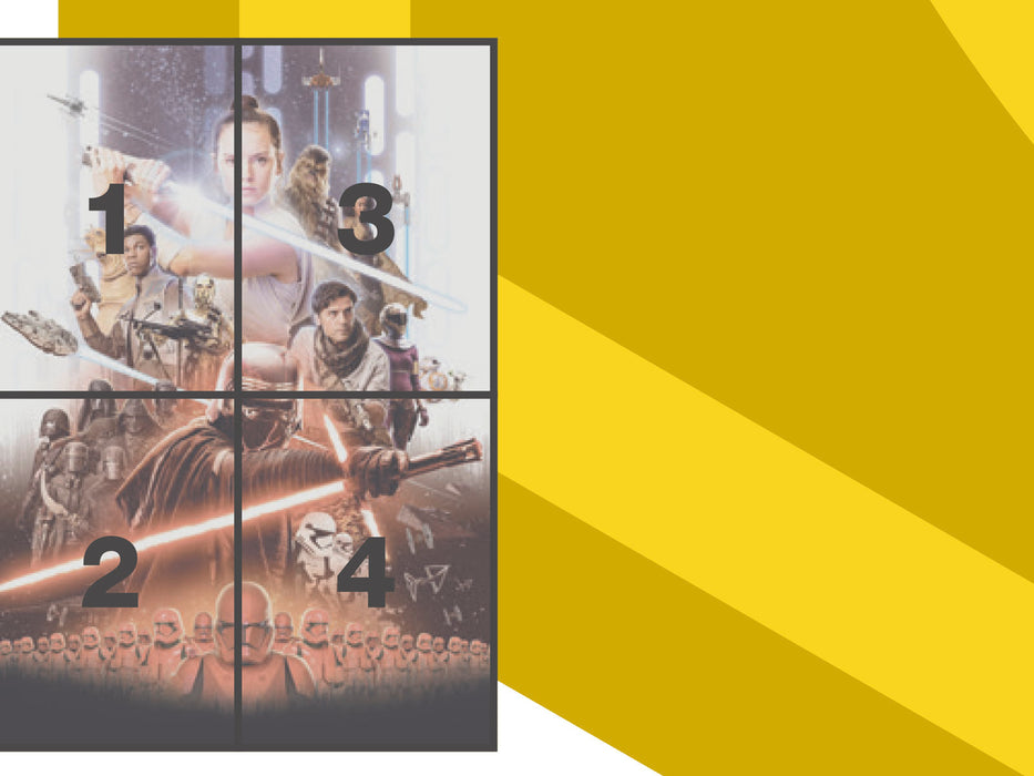 Papier Fototapete | STAR WARS EP9 Movie Poster Rey | 184 x 254 cm