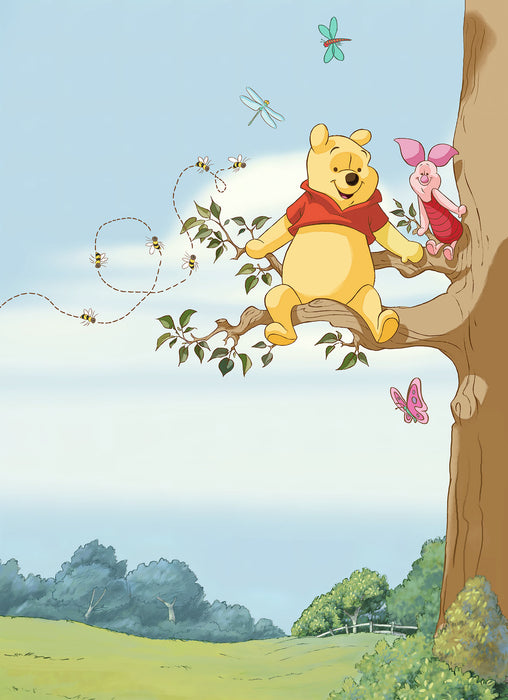 Papier Fototapete | Winnie the Pooh Tree | 184 x 254 cm