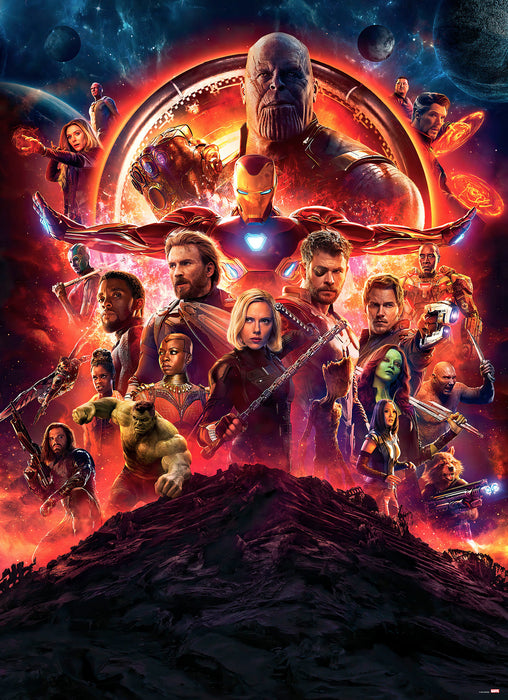 Komar NEU | Papier Fototapete - Avengers-Infinity-War-Movie-Poster - Größe 184 x 254 cm