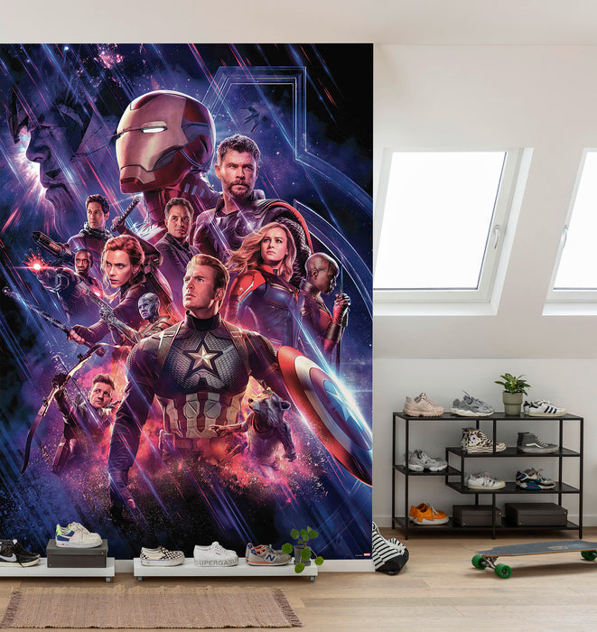 Komar NEU | Papier Fototapete - Avengers-Endgame-Movie-Poster - Größe 184 x 254 cm