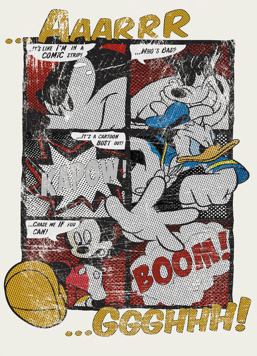 Komar NEU | Papier Fototapete - Mickey's Great Escape - Größe 184 x 254 cm