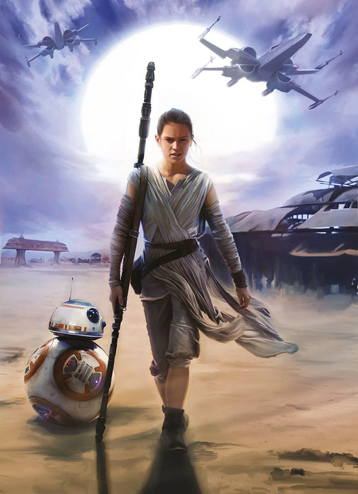 Papier Fototapete | STAR WARS Rey | 184 x 254 cm